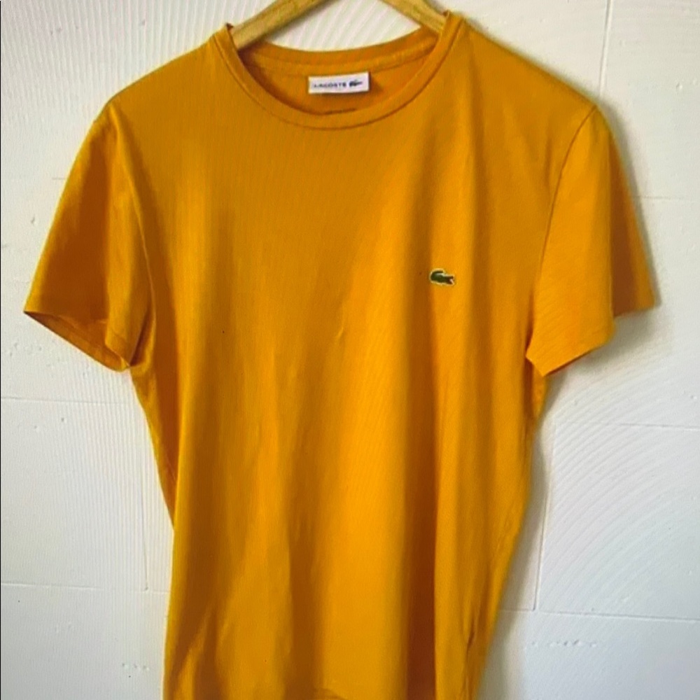 Lacoste Yellow Short Sleeve Tee